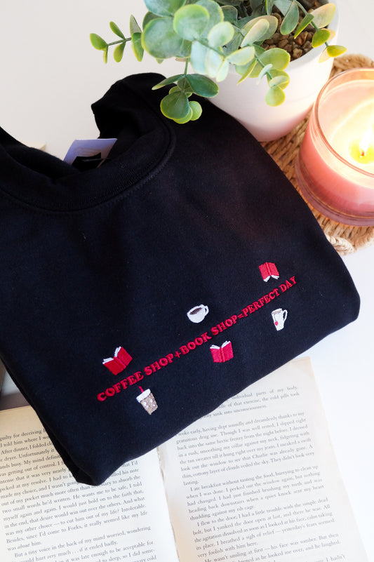 Coffee Shop + Book Shop = Perfect Day Jumper