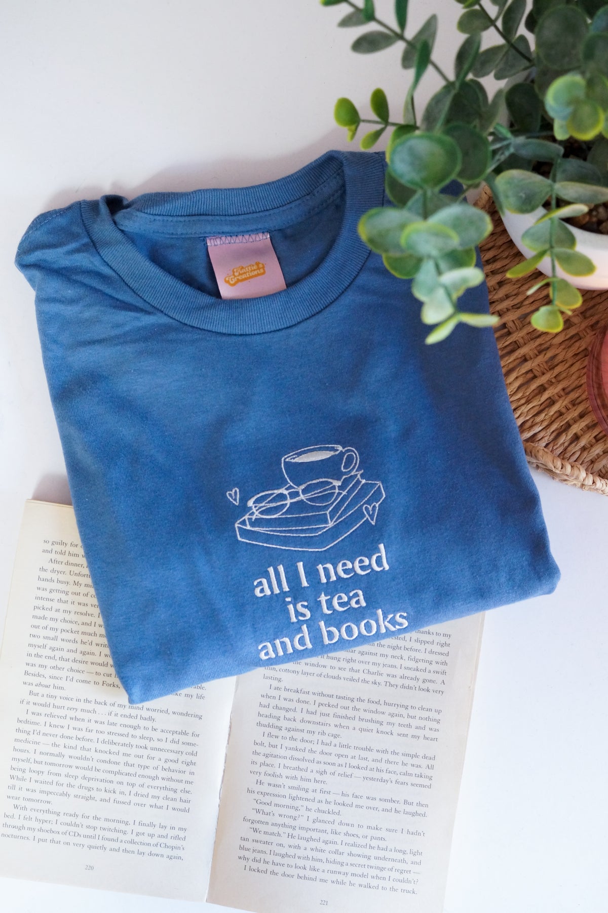 All I Need Is Tea And Books T-Shirt