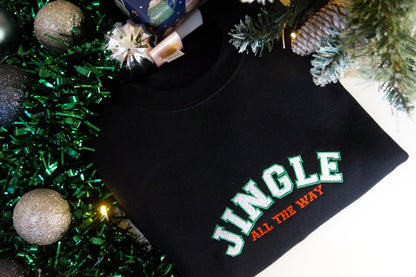 Jingle all the Way Embroidered Christmas Jumper