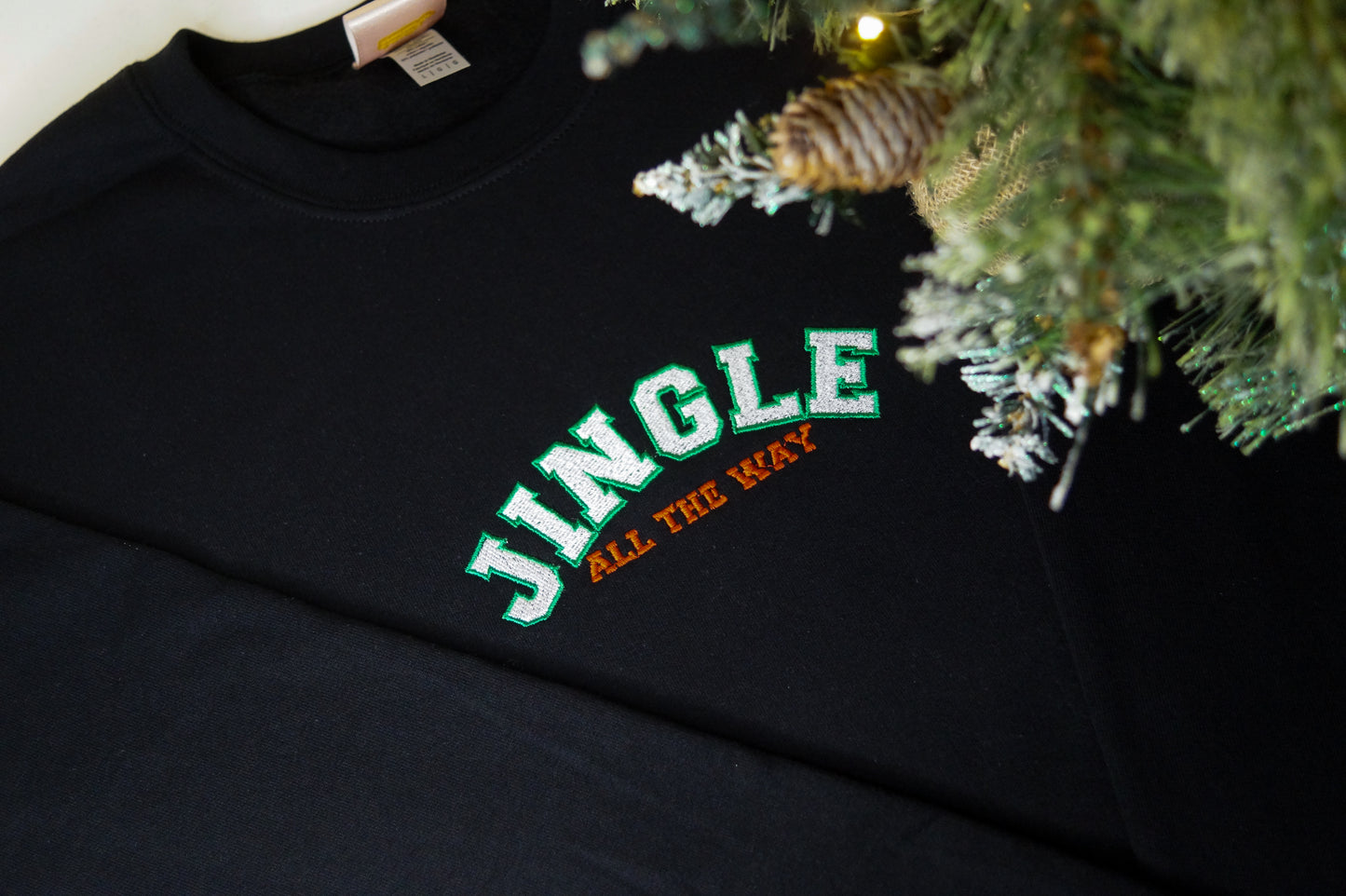 Jingle all the Way Embroidered Christmas Jumper