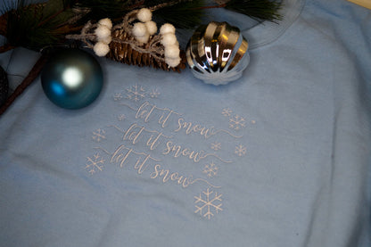 Let it Snow Embroidered Christmas Jumper