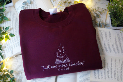 Just One More Chapter Crewneck Jumper