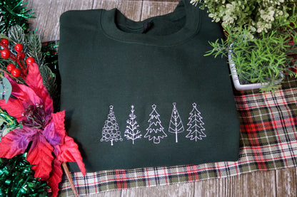 Simple Christmas Trees Jumper (Hoodie/T-shirt)