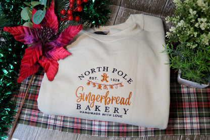 North Pole Gingerbread Bakery Jumper