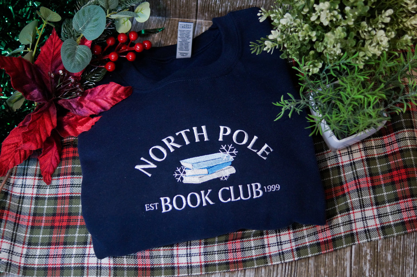 North Pole Book Club Jumper (Hoodie, Crew or Tee)