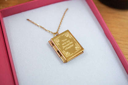You're My Favourite Chapter Locket Necklace