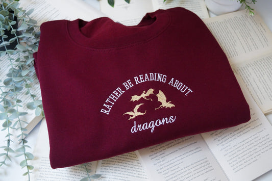 Rather Be Reading About Dragons Jumper