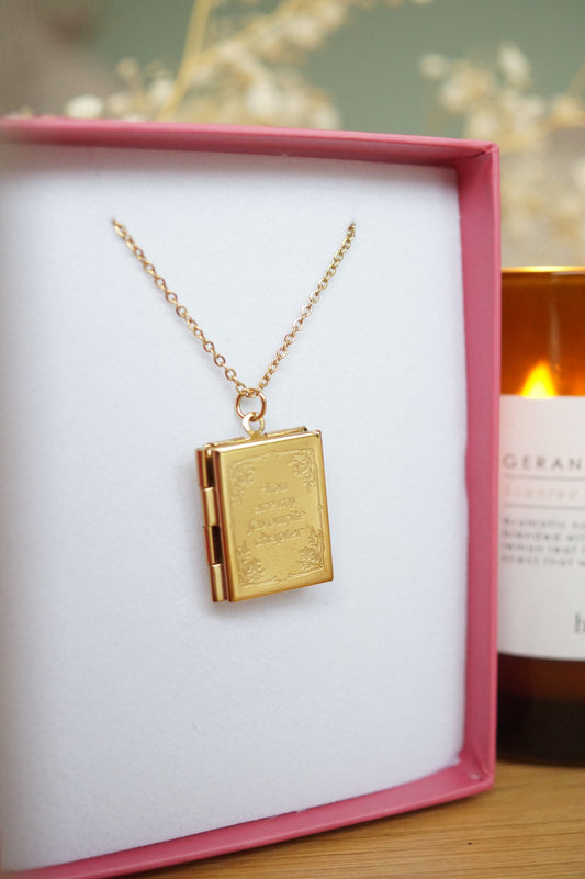 You're My Favourite Chapter Locket Necklace