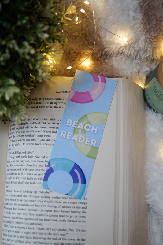 Beach Reader Bookmark