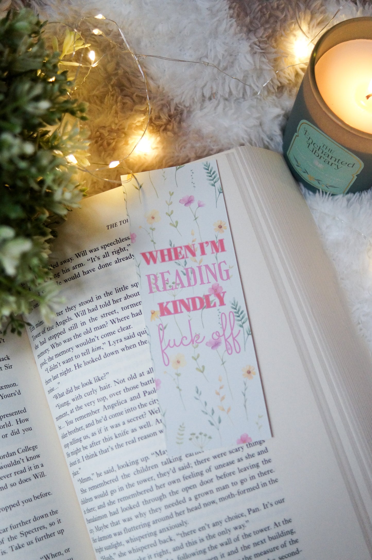 When I'm Reading Kindly F**k Off Bookmark