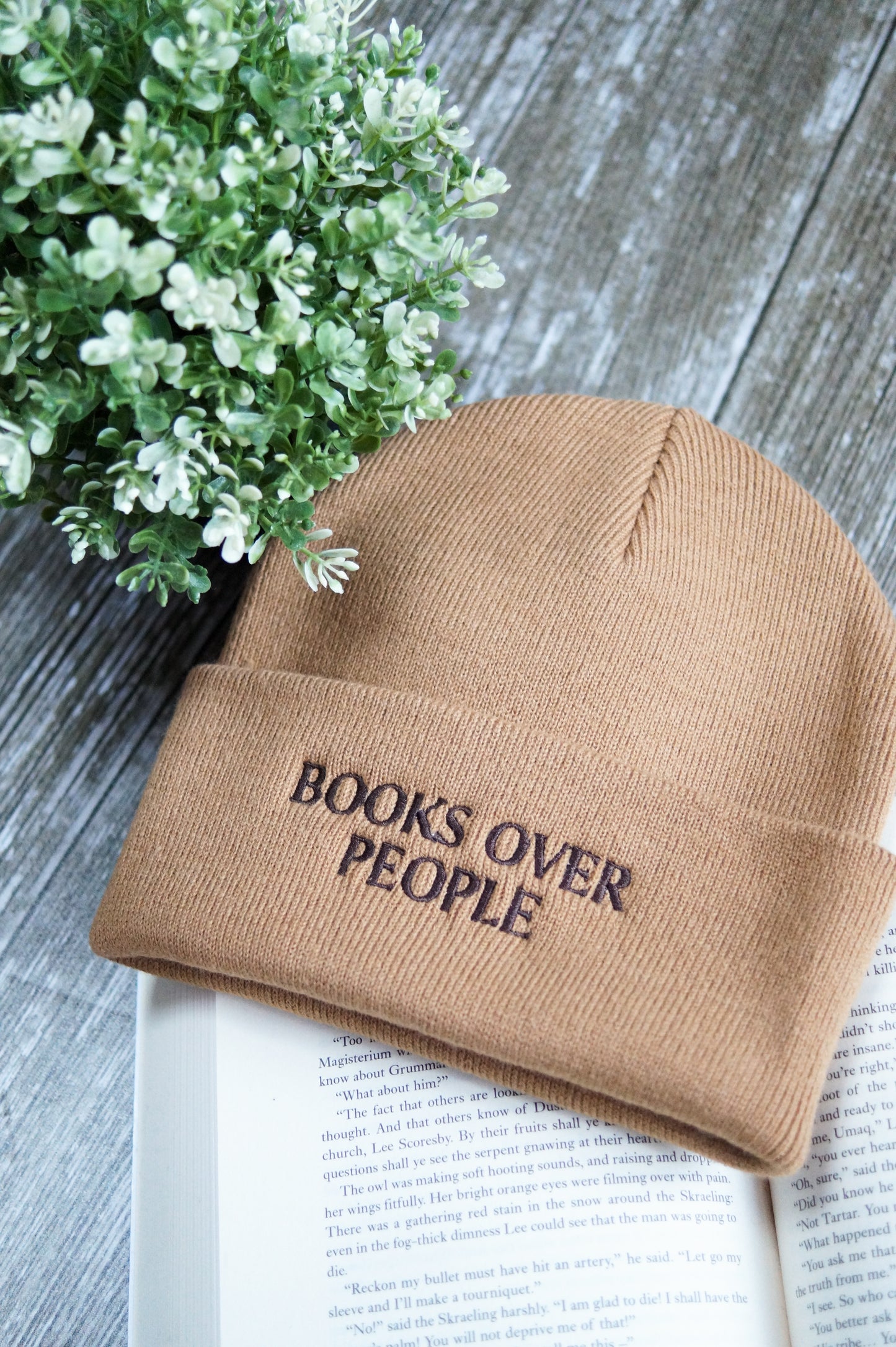 Books Over People Beanie