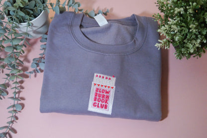 Slow Burn Book Club Crewneck Whoopsie Daisy