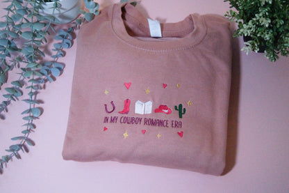 In My Cowboy Romance Era Crewneck Whoopsie Daisy Sample