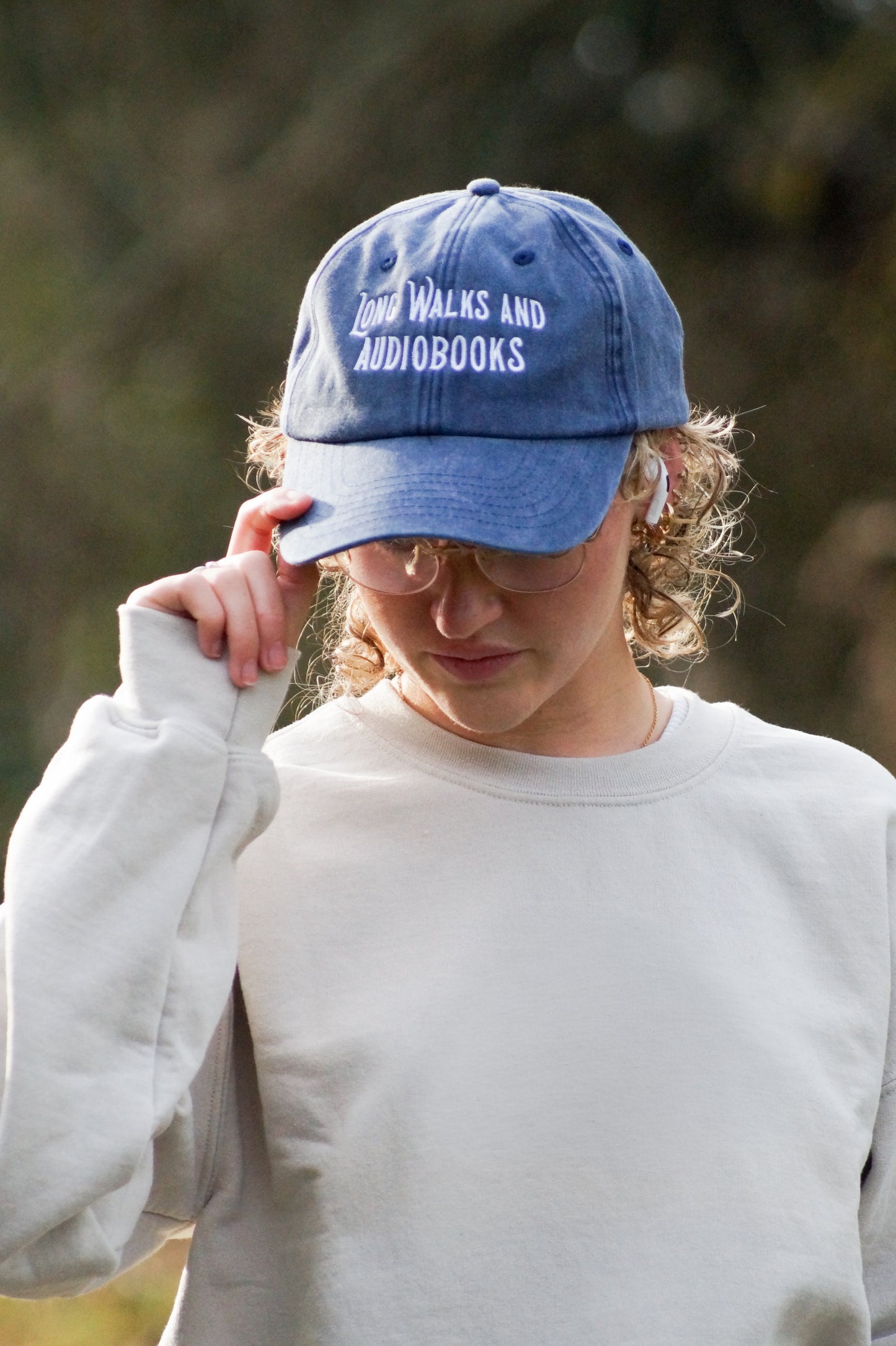 Long Walks and Audiobooks Cap