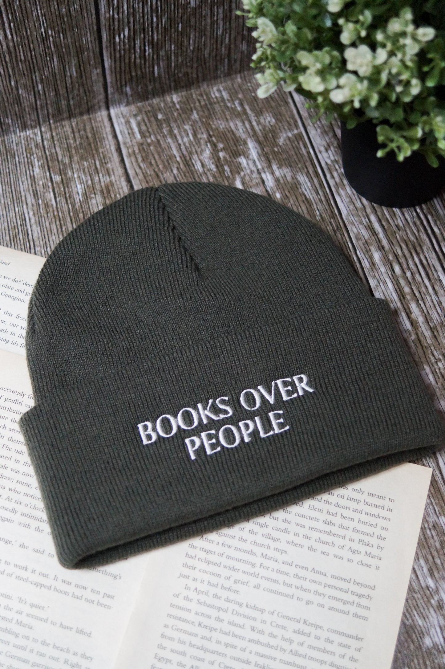 Books Over People Beanie