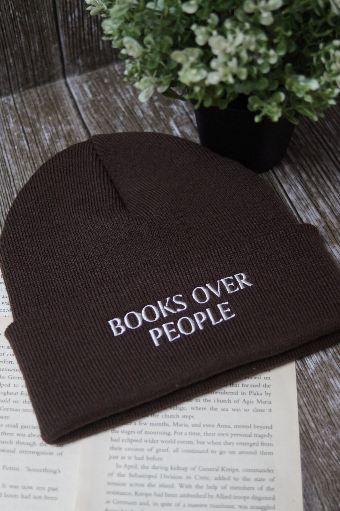 Books Over People Beanie