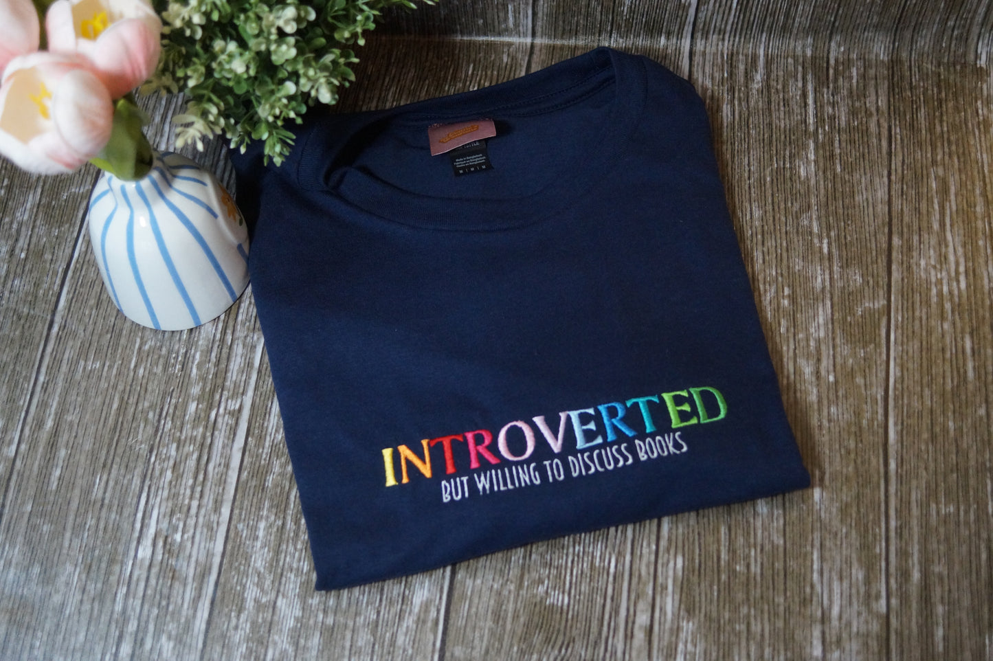 Introverted But Willing To Discuss Books T-Shirt