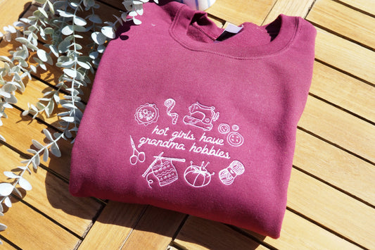 Hot Girls Have Grandma Hobbies Jumper