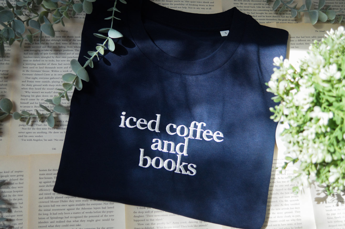 Iced Coffee and Books Boxy T-Shirt