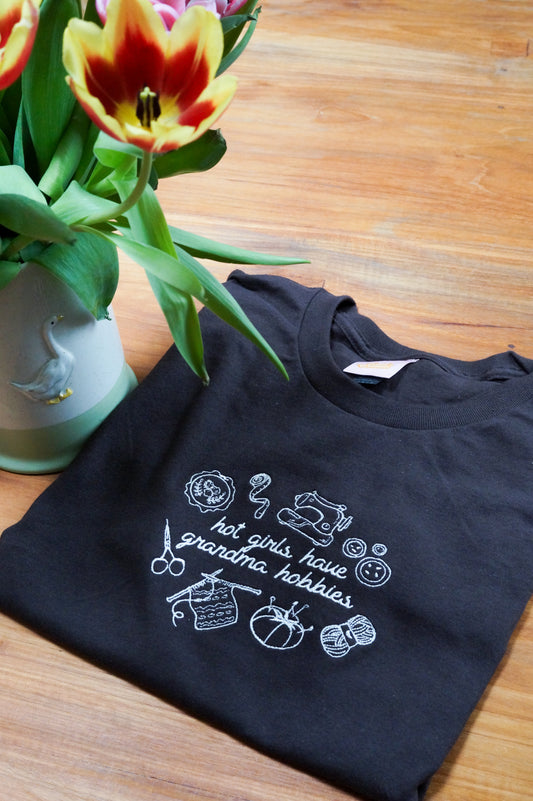 Hot Girls Have Grandma Hobbies T-Shirt