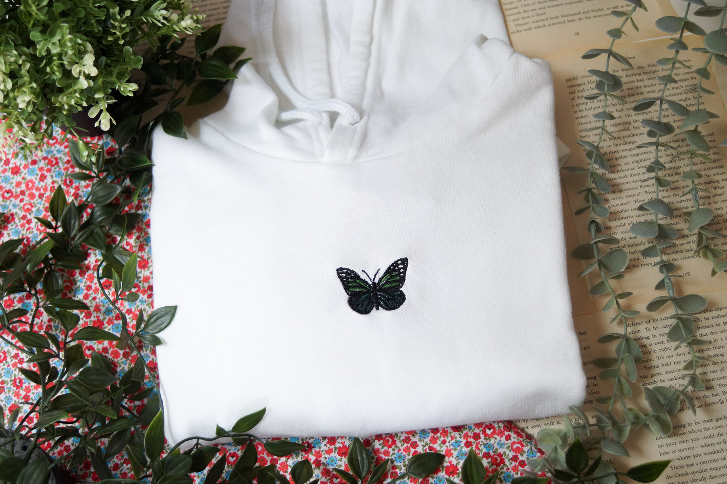 Green Butterfly Hoodie