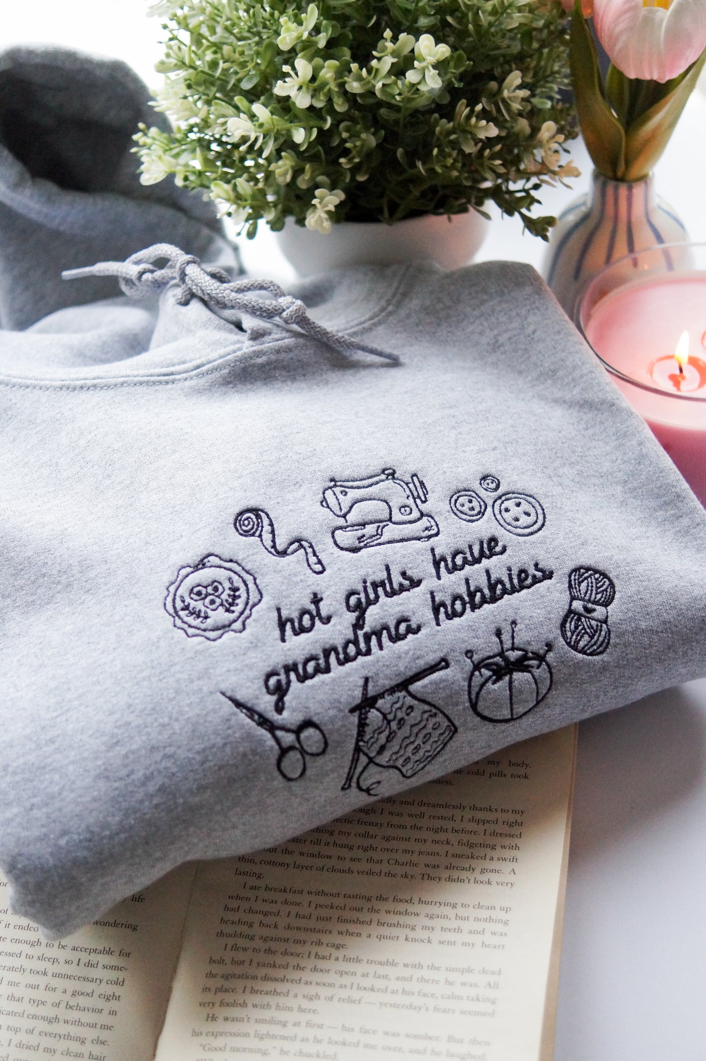 Hot Girls Have Grandma Hobbies Hoodie