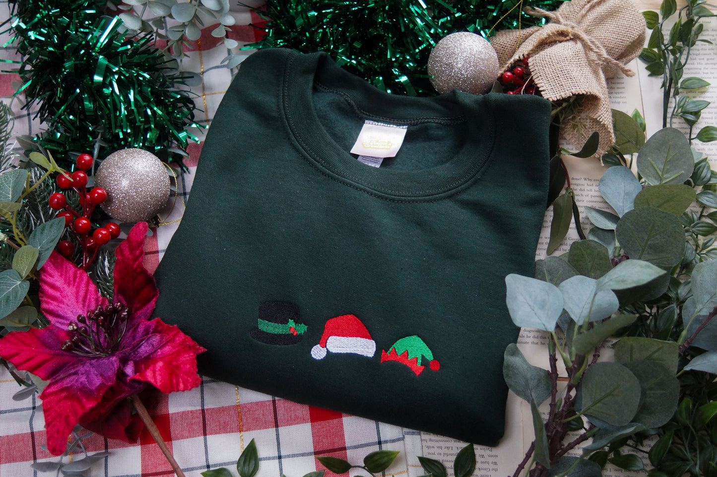 Festive Hats Crewneck Jumper