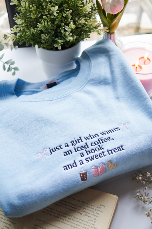 Just A Girl Who Wants a Iced Coffee Jumper