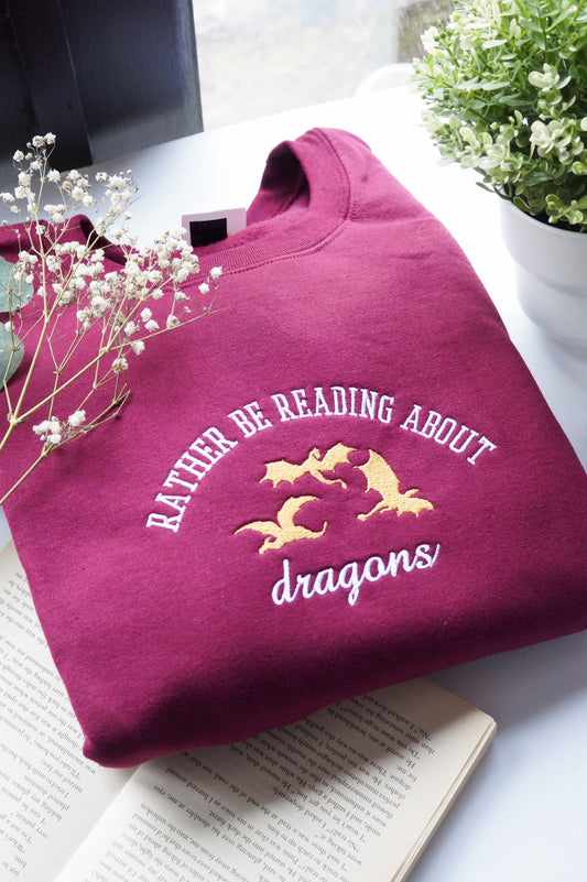 Rather Be Reading About Dragons Jumper