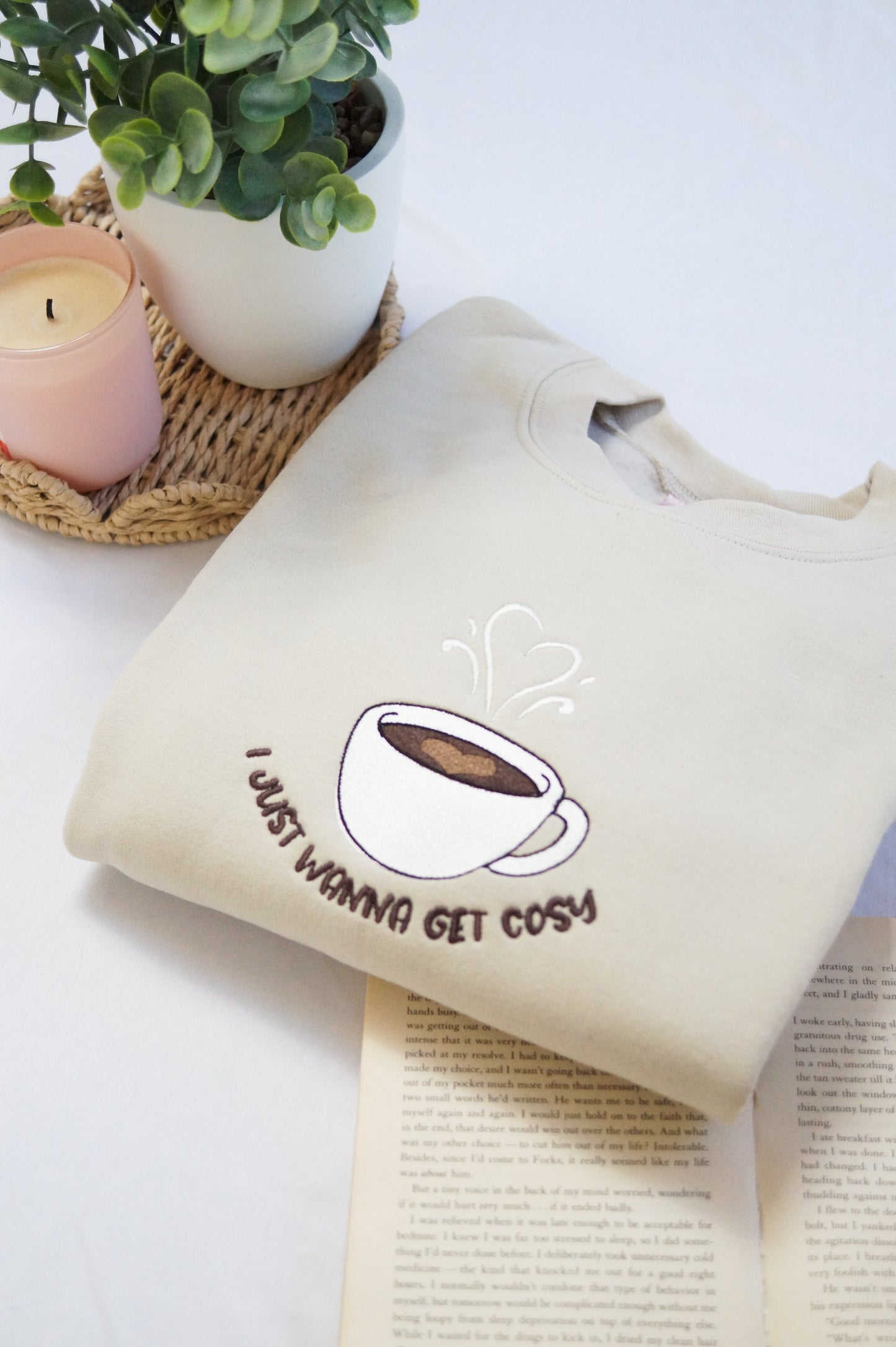 Just Wanna Get Cosy Crewneck Whoopsie Daisy