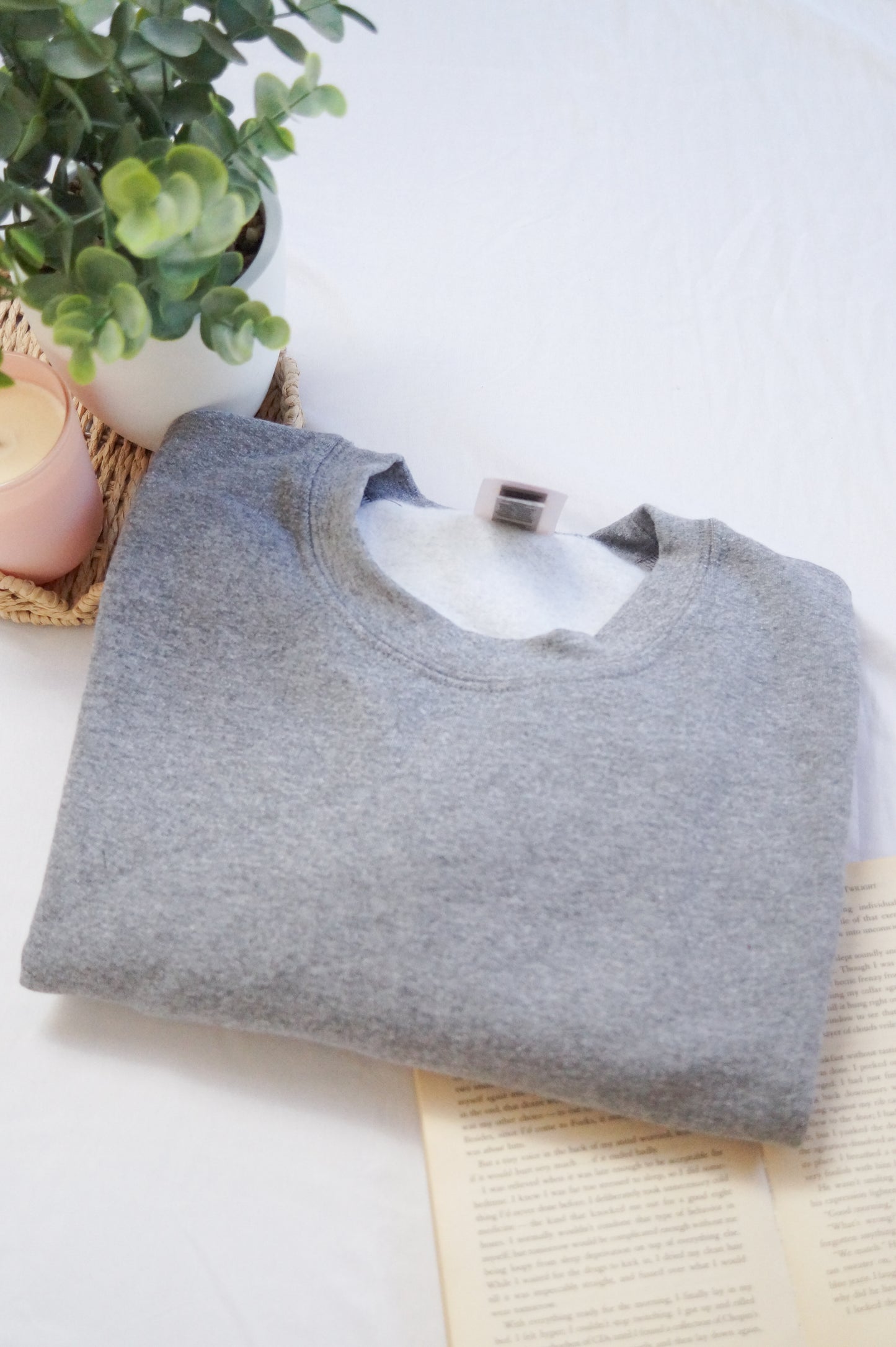 Blank Dark Speckle Grey Crewneck Jumper Whoopsie Daisy