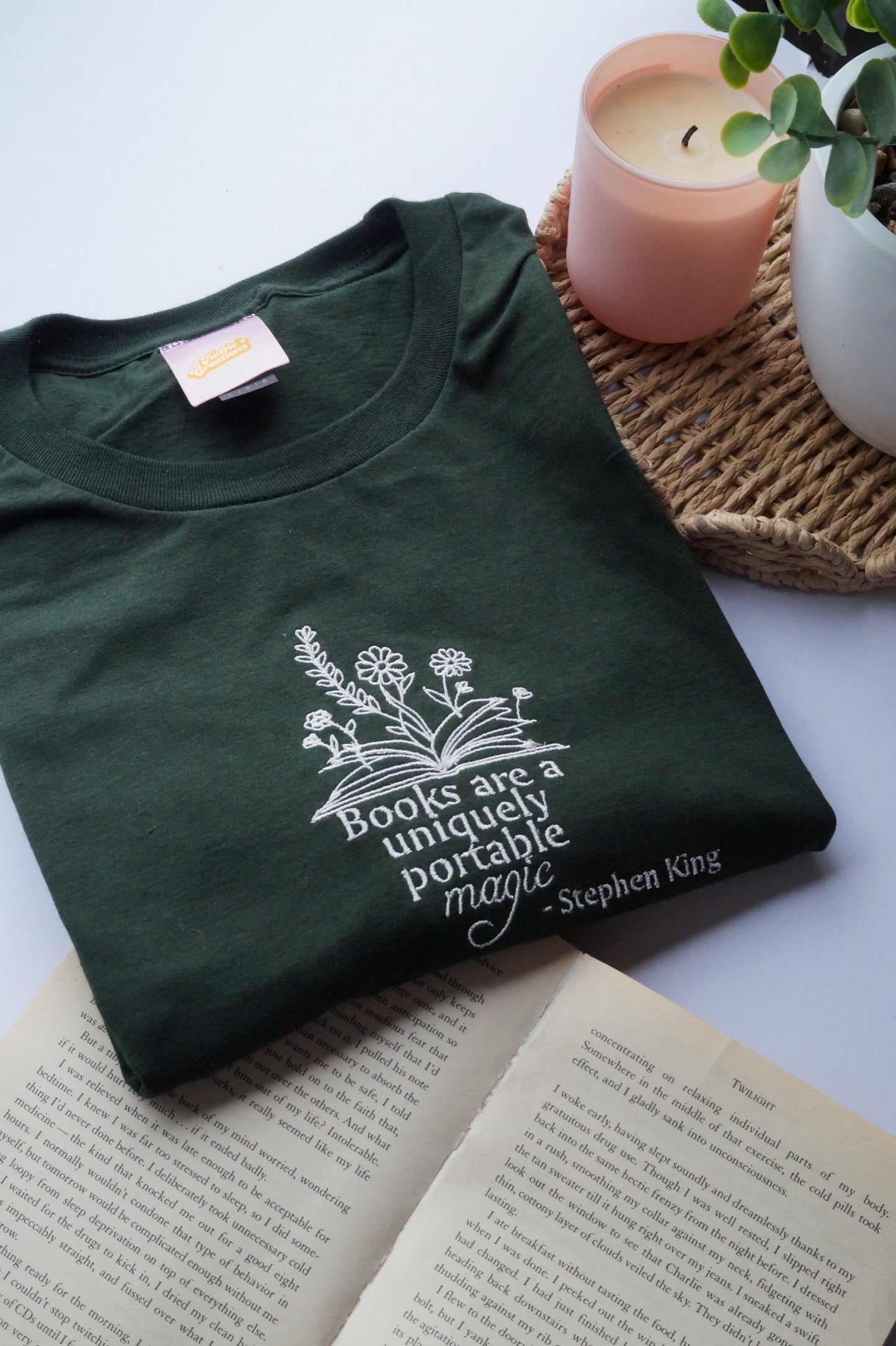 Books Are a Uniquely Portable Magic T-shirt