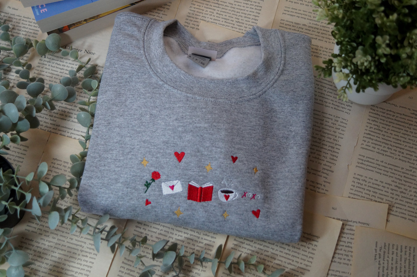 Romance Reader Icons Crewneck Jumper