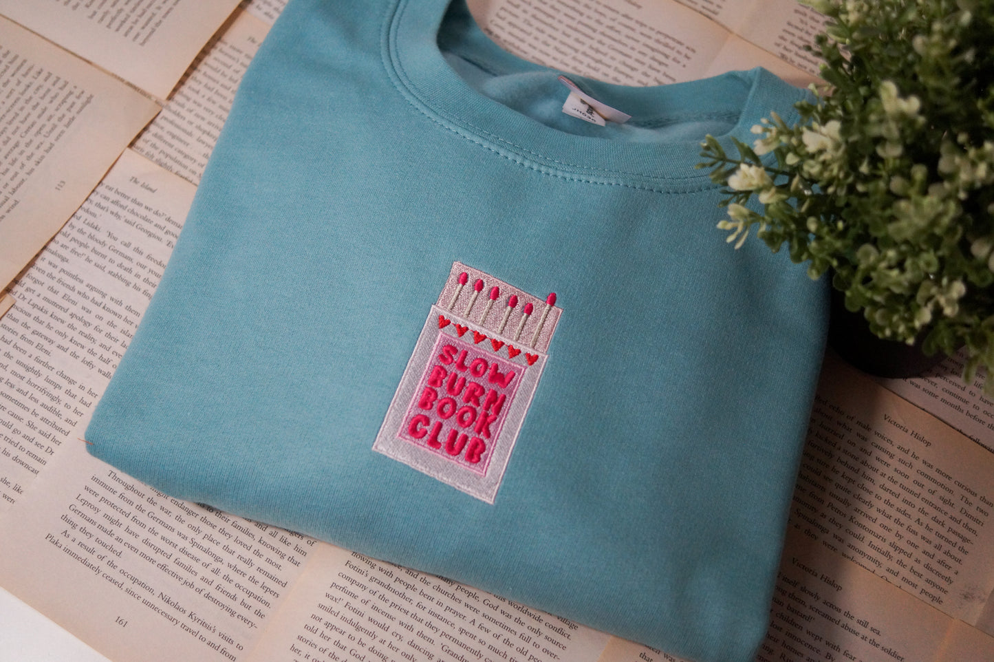 Slow Burn Book Club Crewneck