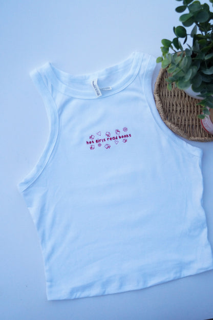 Hot Girls Read Books Tank Top