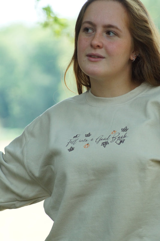 Fall Into A Good Book Jumper