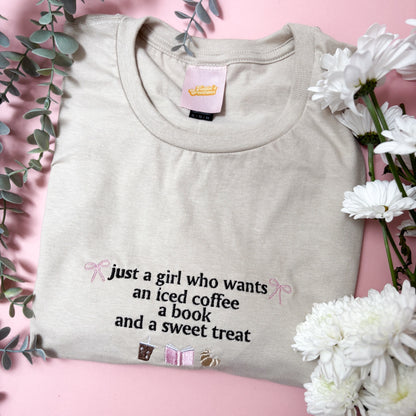 Just A Girl Who Wants a Iced Coffee T-Shirt