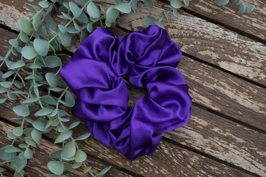 Extra Large Royal Purple Scrunchie