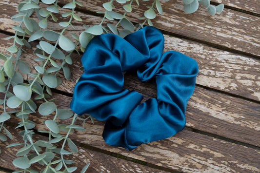 Extra Large Teal Scrunchie
