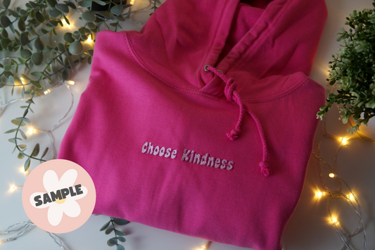 Pink Choose Kindness Hoodie