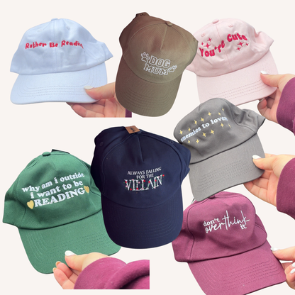 Blank Red Baseball Cap Whoopsie Daisy